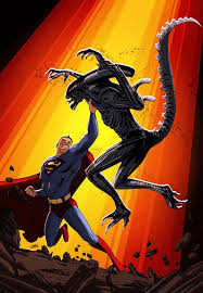 Superman Vs Alien By Cabbral Superman Artwork Dc Comics Art Comic Books Art