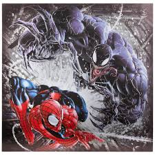 Spiderman and venom separation anxiety cd 1. Venom Spider Man Metallic Canvas Wall Decor Hobby Lobby 1802339