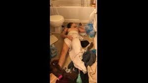 Teen, brunette, masturbating, floor, big, nipples, tits, shaved, orgasm. Caught Masturbating On The Bathroom Floor