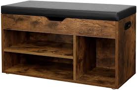 Sitzbank faltbar 76x38x38cm mit 6 schubladen sitztruhe 80l polsterbank ottomane. Vasagle Schuhbank Lhs30bx Sitzbank Gepolstert Flur Wohnzimmer Schlafzimmer Vintage Online Kaufen Otto