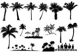Palm Tree Silhouettes Vector Free Palm Tree Clip Art Palm Tree Vector Palm Tree Silhouette