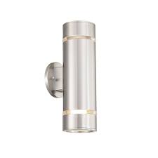 Cerdeco Aureole Series Modern Porch Light Ul Listed Stainless Steel Satin Nickel Finished Outdoor Wall Lamp Weather Proof Cylinder Wall Sconce Suitable For Garden And Patio Pln01 Cerdeco Household Co Ltd