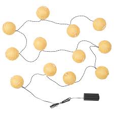 Solvinden Lichterkette 12 Led Batteriebetrieben Fur Draussen Gelb Ikea Lichterkette Led Led Lichterkette