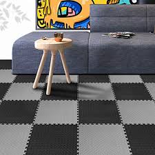 What floor tile is best? Innhom Gym Flooring Gym Mats Exercise Mat For Floor Workout Mat Foam Floor Tiles For Home Gym Equipment Garage 6 Black And 6 Gray Pricepulse