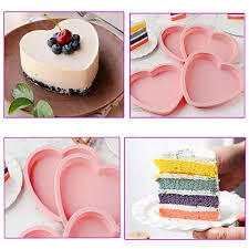 Baking pans come in a wide range of sizes, from a round cake pan to a loaf pan. Pokali 6 Inch Silicone Heart Shaped Rainbow Cake Baking Pans Heart Cake Layer Pan Set Non Stick Silicone Cake Bakeware Mold 4tray Baking Flexible Molds 1measuring Cups Set Set Of 4 Pink Pricepulse