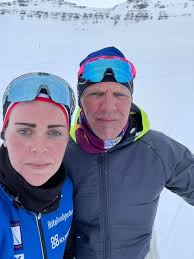 Jessie Diggins and Julia Kern, after finishing first and second, today down  under in the Kangaroo Hoppet 42km XC Ski race. It's just so amazing to see  them come all the way