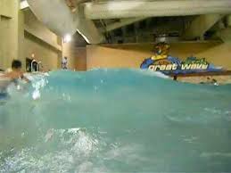 Indoor water park thrill slides: In The Great Wave Pool At The Wilderness Resort Youtube