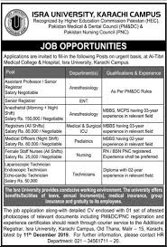 Applications Are Invited To Fill In The Following Posts On Urgent Basis At Al Tibri Medcal College Medical College Job University