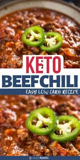 Easy Keto Chili Recipe This Low Carb Beef Chili Is Very Tasty With Great Reviews An Easy No Bean Chil In 2020 Keto Chili Recipe Paleo Beef Recipes Paleo Recipes Easy