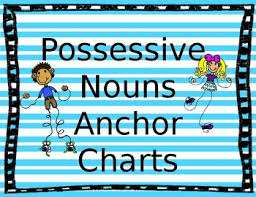 Possessive Pronoun Anchor Charts