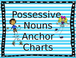 possessive pronoun anchor charts