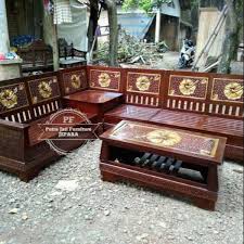 Kursi teras atau ruang tamu dari kayu jati Jual Set Meja Kursi Tamu Sudut Pojok Ruang Tamu Kayu Jati Ukur Jepara Free Ongkir Mebel Jati Murah Di Lapak Saputra Meubel Jati Jepara Bukalapak