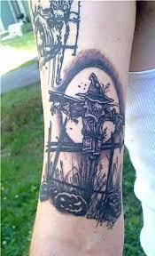 If you are a fan of sleeve tattoos, you might enjoy this tattoo on your body. Scarecrow Tattoos Tatring