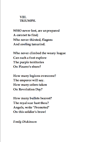 Poem C Triumph By Emily Dickinson Usa 1830 1886 Poem A Day Poems Words