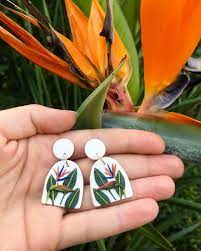 241 Likes 17 Comments Ann Made Clay Ann Made Clay On Instagram Bird Of Paradise Statemen Polymer Clay Jewelry Polymer Clay Earrings Polymer Clay Crafts