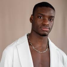 Men's Figaro Chain Necklace Oxidized Silver Rustic