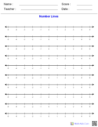 number line worksheets dynamic number line worksheets