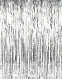 shiny silver foil fringe door or window curtain curtain fringe foil curtain party photo backdrop