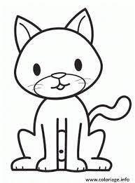 Apprenez à dessiner un chaton kawaii de manière simple. Dessin Simple De Chat Coloring And Drawing