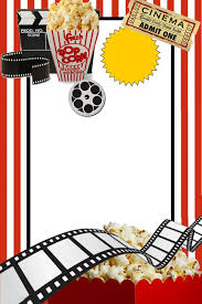 O Cinema Oferece A Imagem De Fundo Movie Party Invitations Cinema Party Kids Movie Party