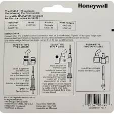 Check for gas leaks by applying soapy water to joints and looking for bubbles while the main burner is firing. Honeywell Q340a1108 Universal Thermocouple Kit With 48 Lead