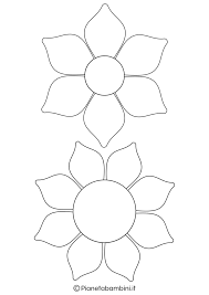81 Sagome Di Fiori Da Colorare E Ritagliare Per Bambini Disegno Di Fiori Fiori A Punto Croce Disegno Fiori