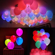 50x Leuchtende Led Luftballons Geburtstag Hochzeit Party Deko Club Licht Ballons Geburtstag Luftballons Luftballons Ballonlichter