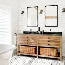 bathroom with brown cabinets