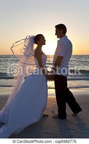 Browse 27,815 beach wedding stock photos and images available, or search for wedding or destination wedding to find more great stock photos and pictures. Bride Groom Married Couple Sunset Beach Wedding Wedding Of A Married Couple Bride And Groom Together At Sunset On A Canstock