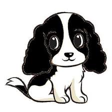 Scottish terrier head side black and white. English Springer Spaniel Black And White Cartoon Springer Spaniel Springer Spaniel Puppies Black And White Cartoon
