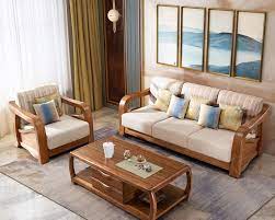 Hot Item Latest Fabric Sofa Set Living Room Furniture Pictures Of Wooden Sofa Designs Set Wooden Sofa Designs Living Room Sofa Design Furniture Design Wooden