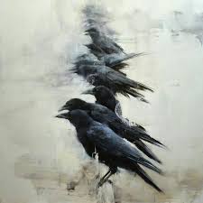 Pin By Kielo Vaara On Cartoon Crow Painting Crow Art Bird Art