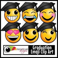 This Set Of Graduation Emoji Clip Art Contains 20 Images 10 Colored And 10 Black And White Each Image Is Approximately 4x4 In Emoji Clip Art Graduation Theme