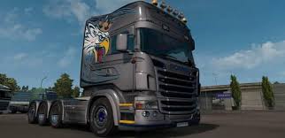 Ets2 Scania Rjl Topline Griffin Skin V1 0 1 35 X Trucks Skin Cab