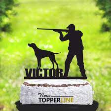 Find deals on products in baking supplies on amazon. Custom Name Hunting Cake Topper Hunter With Dog Cake Topper Hunter Silhouettes Cake Topper Hunter Birthday Topper Cake Decorating Supplies Aliexpress