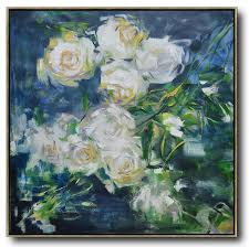 Tusenvis av nye høykvalitetsbilder legges til daglig. Hame Made Extra Large Vertical Abstract Flower Oil Painting Large Wall Art Canvas F6d2 Large Canvas Art