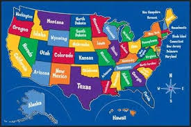 Name All 52 States In Usa Questions And Answers Maps For Kids Us Map Kids Area Rugs
