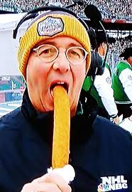 Pierre McGuire is hungry for more than Hockey at the Winter Classic 🤣🤣🤣