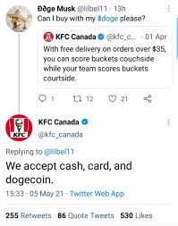 There are many ways to buy dogecoin (custodial wallets, exchanges or unknown services), but in atomic wallet, we provide the most secure and fast legal way to buy cryptocurrency with visa or mastercard. Kfc To Accept Dogecoin Payments As Cryptocurrency Hustler S