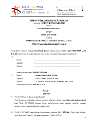 Saya yang bertanda tangan di bawah ini Contoh Perjanjian Kerjasama Pembuatan Website Sofyan Sauri Lubis Academia Edu