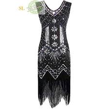 1920s Gatsby Dress Sequin Art Deco Inspired Flapper Dress Great Gatsby Party Dress Gatsby Party Dress Flapper Dress