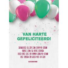Kaart Gefeliciteerd Spreuken 3