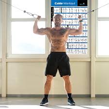 Give it a shot and see cable exercises not only allows you to extend your range of motion, but also puts constant tension on the muscle. Amazon Com Laminated Cable Exercise Poster Hang In Home Or Gym Illustrated Workout Chart With 40 Cable Machine Exercises For All Fitness Levels Men Women Sports Outdoors