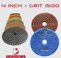 STADEA STD A 4" Diamond Polishing Pads 10 Pcs: Grit 50 100 200 400 800 1500  3000 Buff
