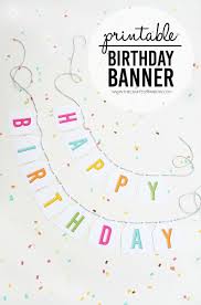 Birthday Banner With Picture Free Printable Birthday Banner Birthday Banner Free Printable Birthday Banner Template Diy Birthday Banner