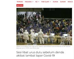 Kabar harian peristiwa terkini di seluruh indonesia. Kosmo Sesi Libat Urus Dulu Sebelum Denda Akibat Lambat Lapor Covid 19 Media