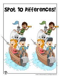 Pirate Game Spot The Differences Woo Jr Kids Activities Pirate Games Pirate Games For Kids Pirate Activities
