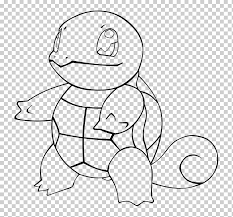Although its attack and special attack stats are lower than that of charmander and bulbasaur, being a water type makes squirtle vulnerable to only two types (electric & grass). Drawing Squirtle Coloring Book Pikachu Line Art Pikachu White Mammal Hand Png Klipartz