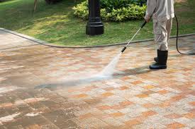 If your concrete is stamped or colored and you're going to be using a pressure washer, test for surface compatibility in an inconspicuous area with and without the cleaner. Driveway Cleaning And Sealing Services A D Pressure Cleaning