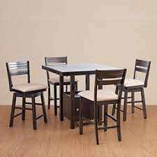 home centre montoya 4 seater high dining table set with high chair and high dining table set high dining table 4 seater dining table